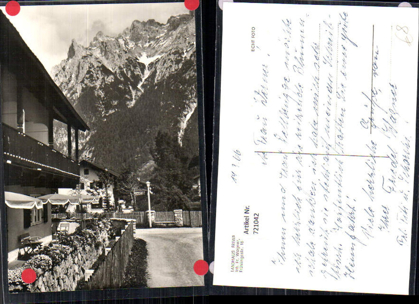 Alte Ansichtskarte – Old Postcard
