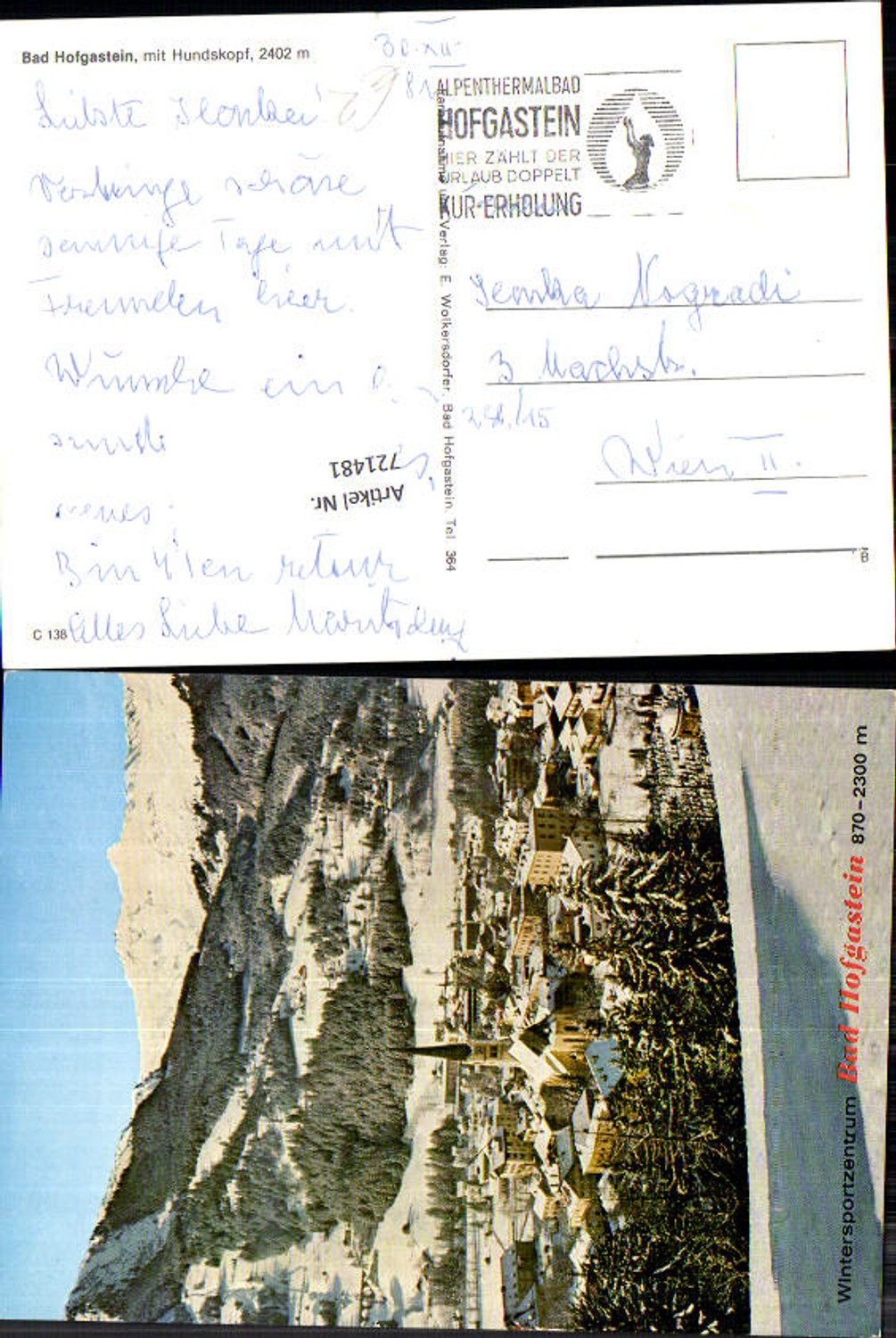 Alte Ansichtskarte – Old Postcard