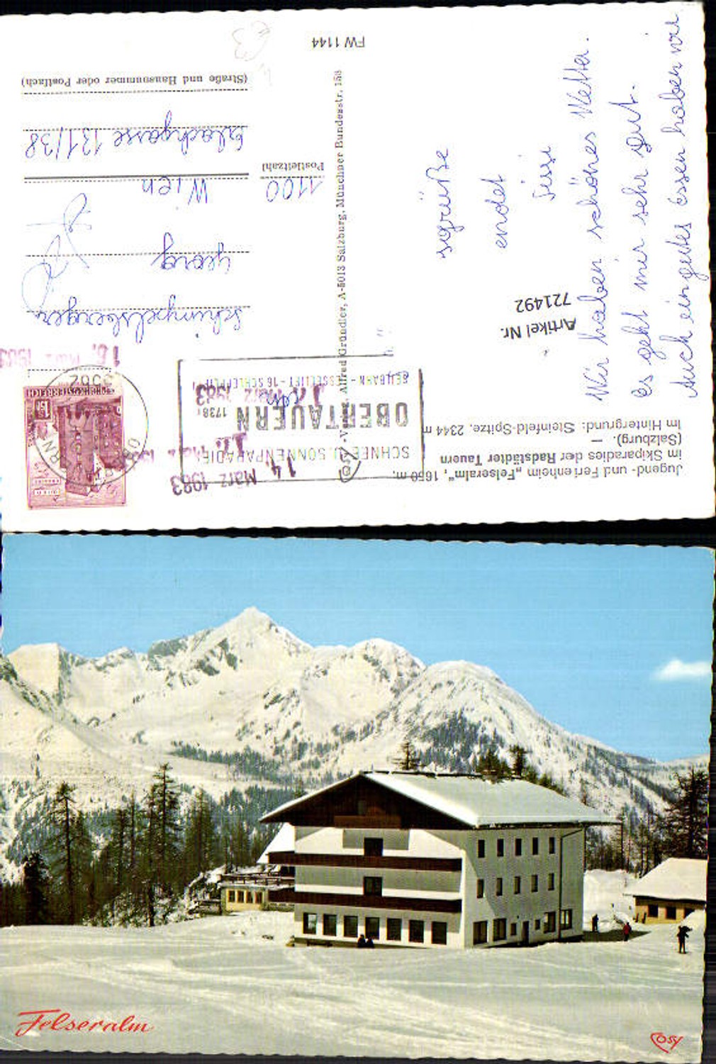 Alte Ansichtskarte – Old Postcard