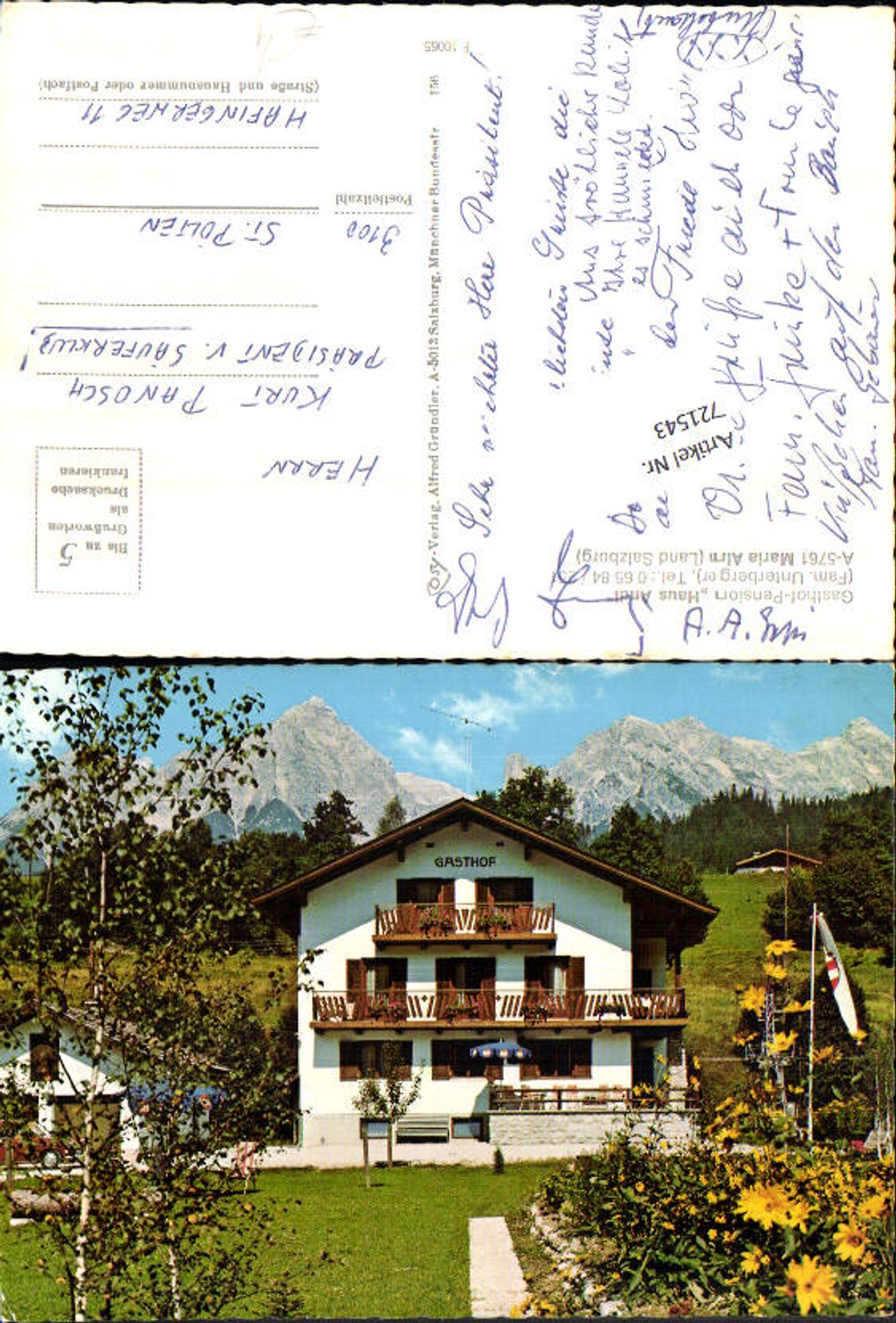 Alte Ansichtskarte – Old Postcard