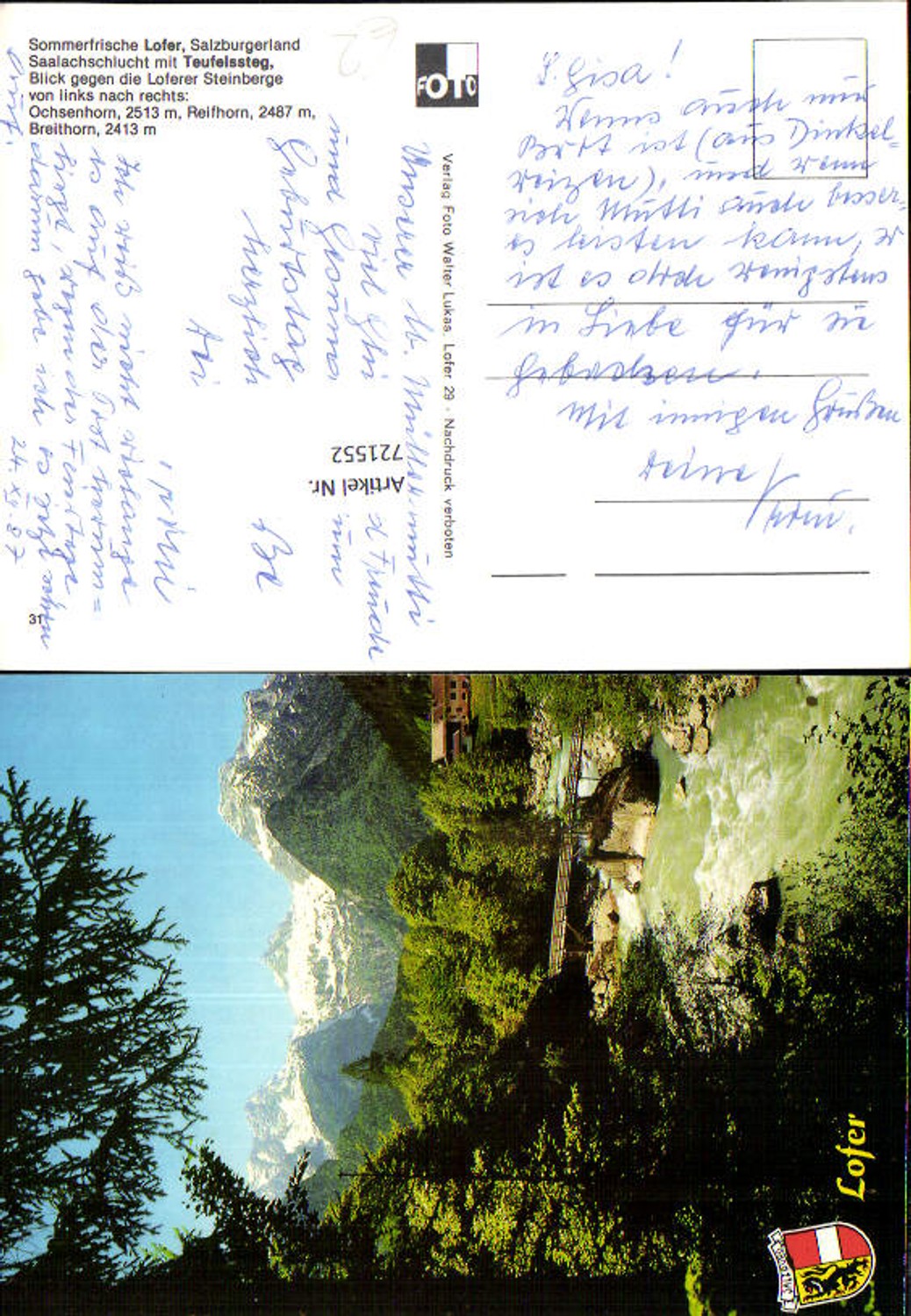 Alte Ansichtskarte – Old Postcard