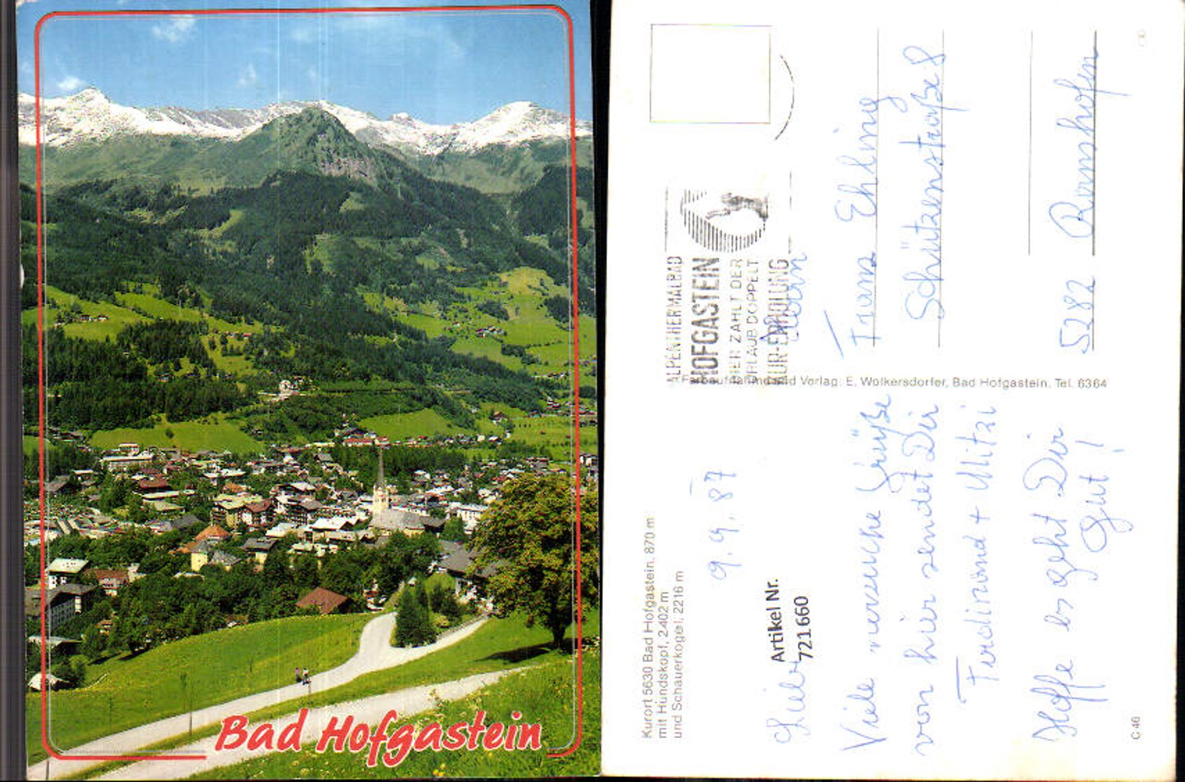 Alte Ansichtskarte – Old Postcard