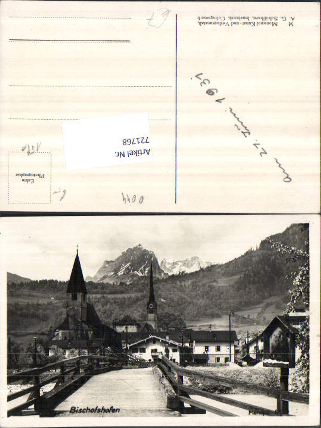 Alte Ansichtskarte – Old Postcard