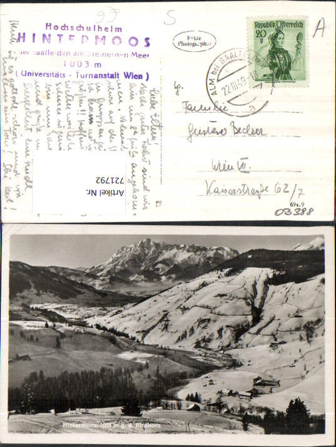 Alte Ansichtskarte – Old Postcard