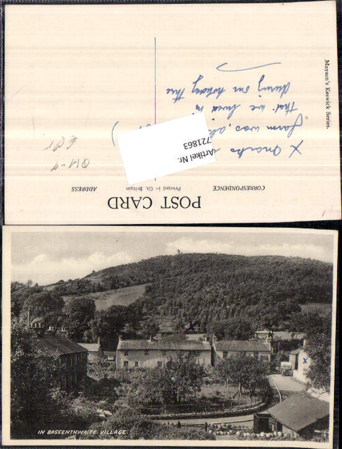 Alte Ansichtskarte – Old Postcard