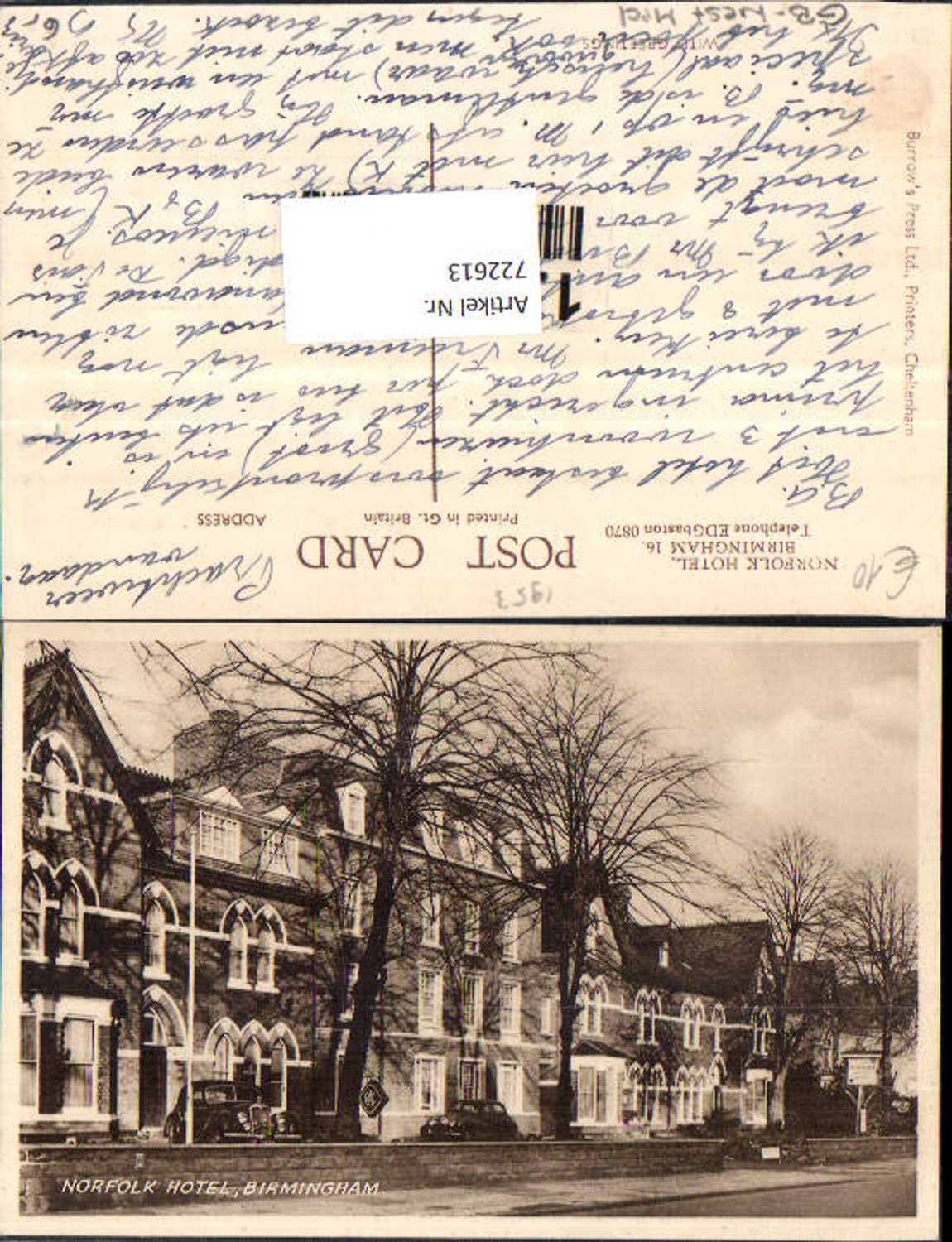 Alte Ansichtskarte – Old Postcard