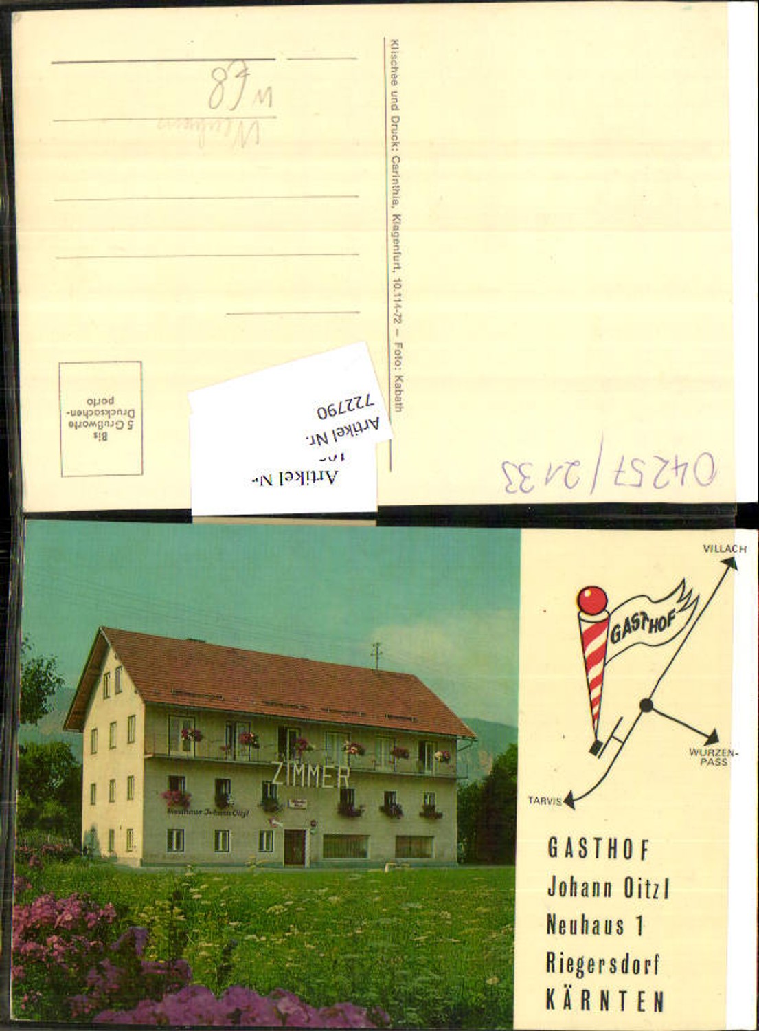 Alte Ansichtskarte – Old Postcard