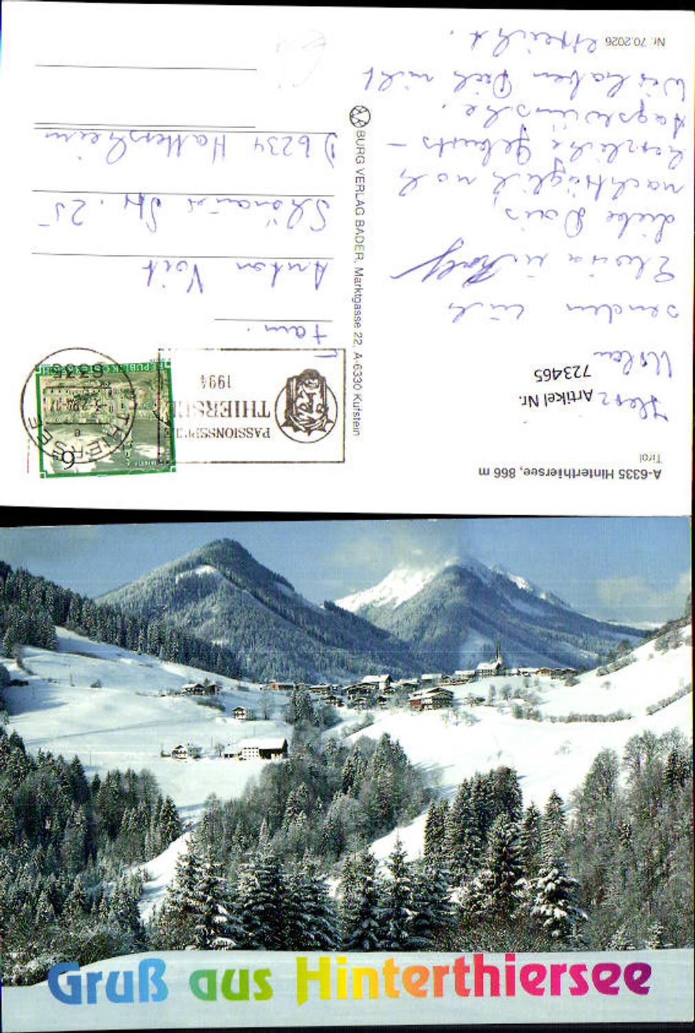 Alte Ansichtskarte – Old Postcard
