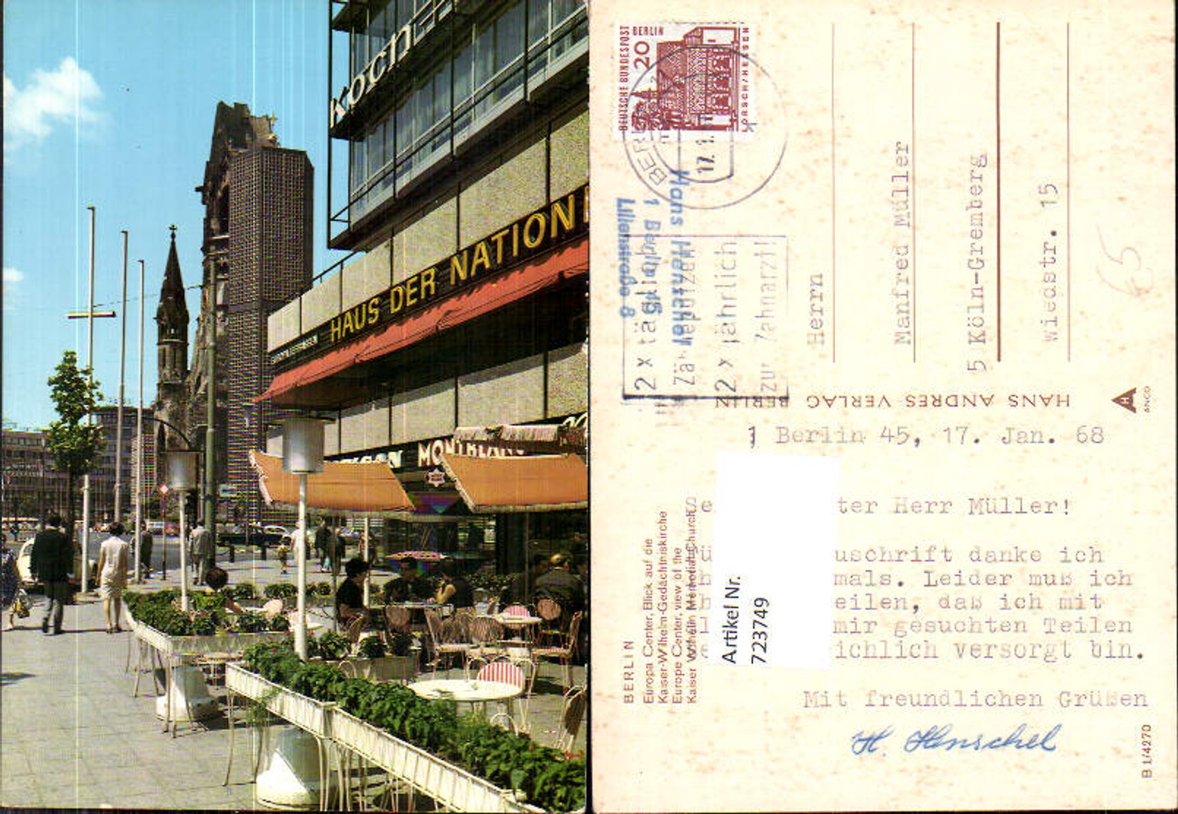 Alte Ansichtskarte – Old Postcard