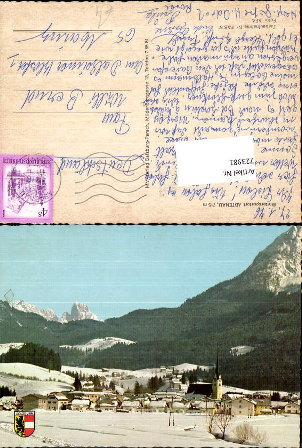 Alte Ansichtskarte – Old Postcard