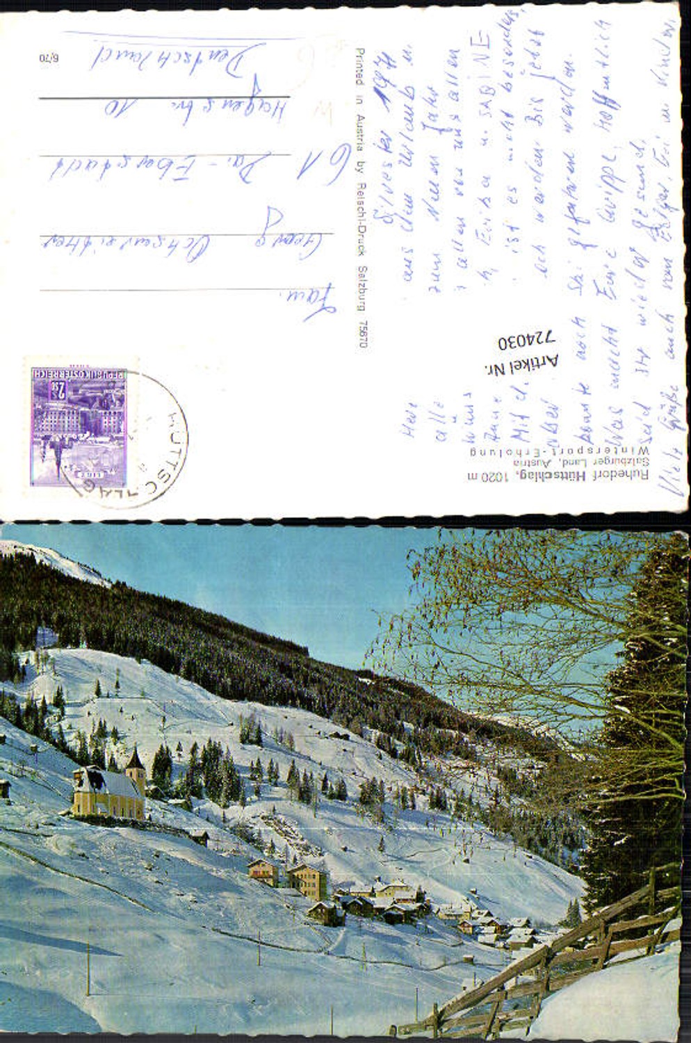 Alte Ansichtskarte – Old Postcard