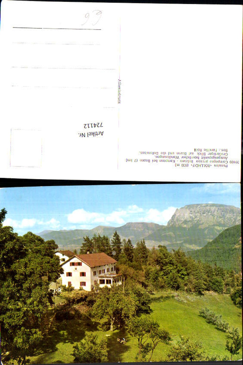 Alte Ansichtskarte – Old Postcard