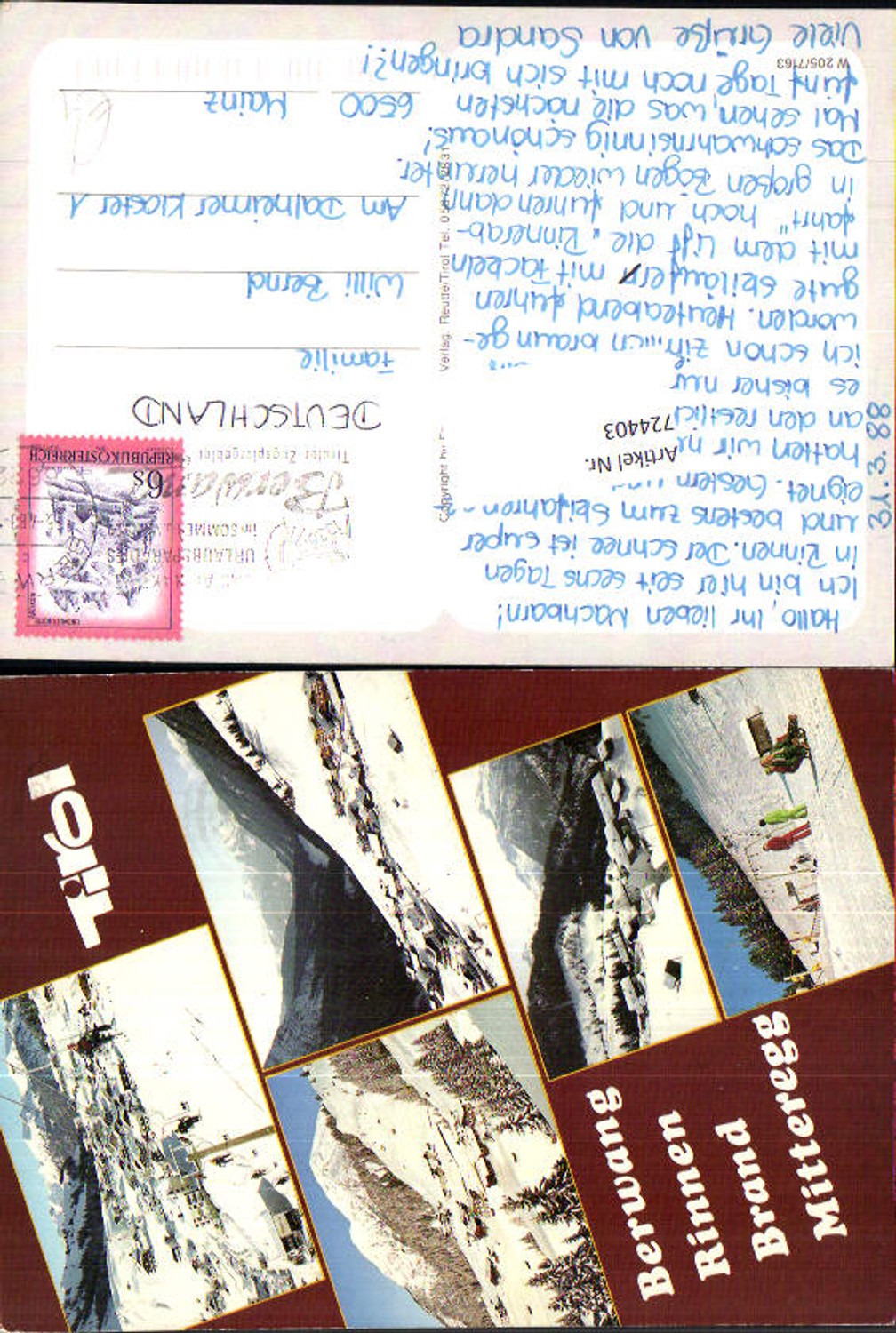 Alte Ansichtskarte – Old Postcard
