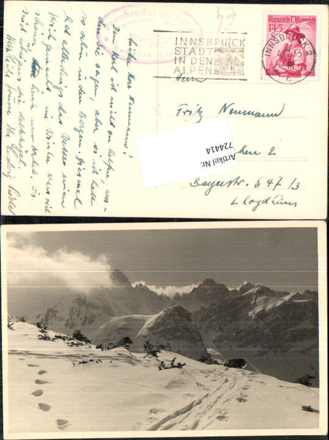 Alte Ansichtskarte – Old Postcard