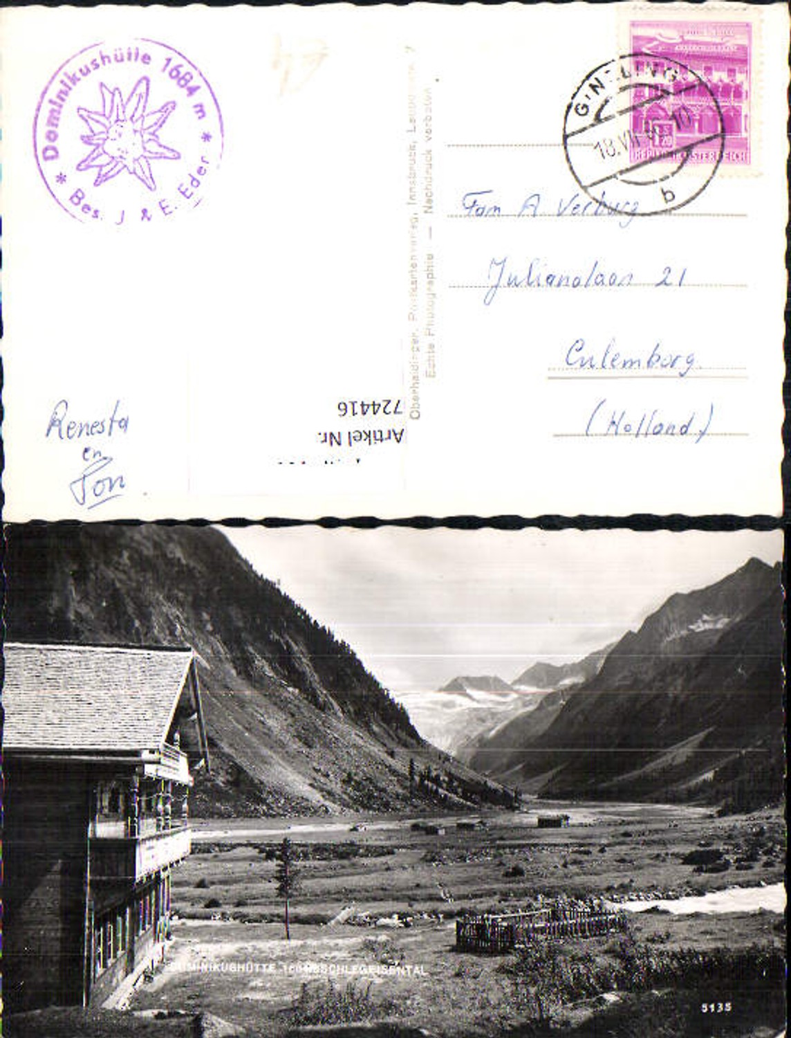 Alte Ansichtskarte – Old Postcard