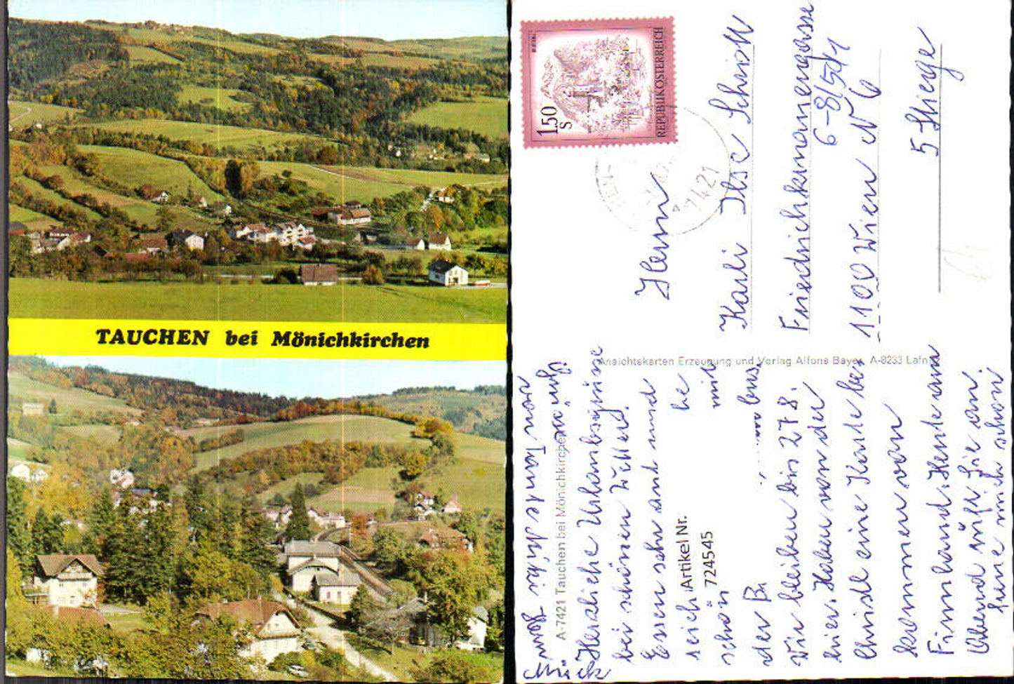 Alte Ansichtskarte – Old Postcard