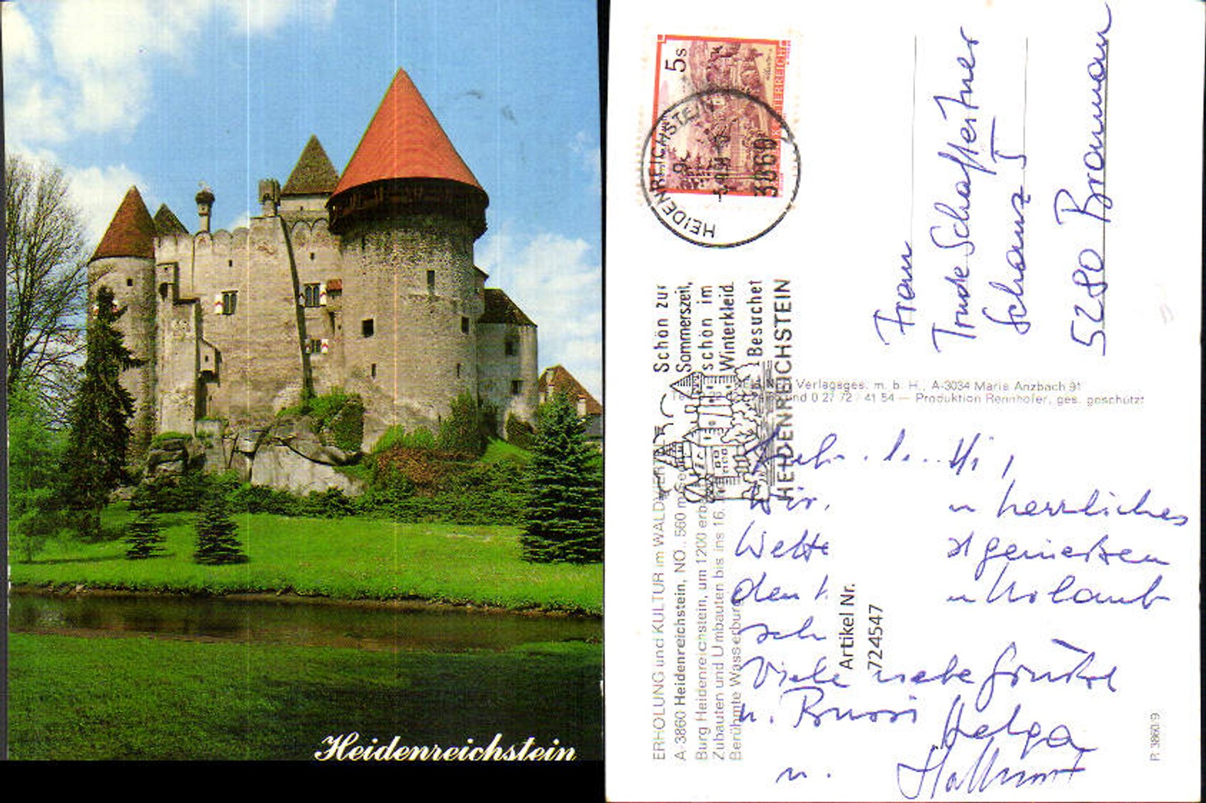Alte Ansichtskarte – Old Postcard