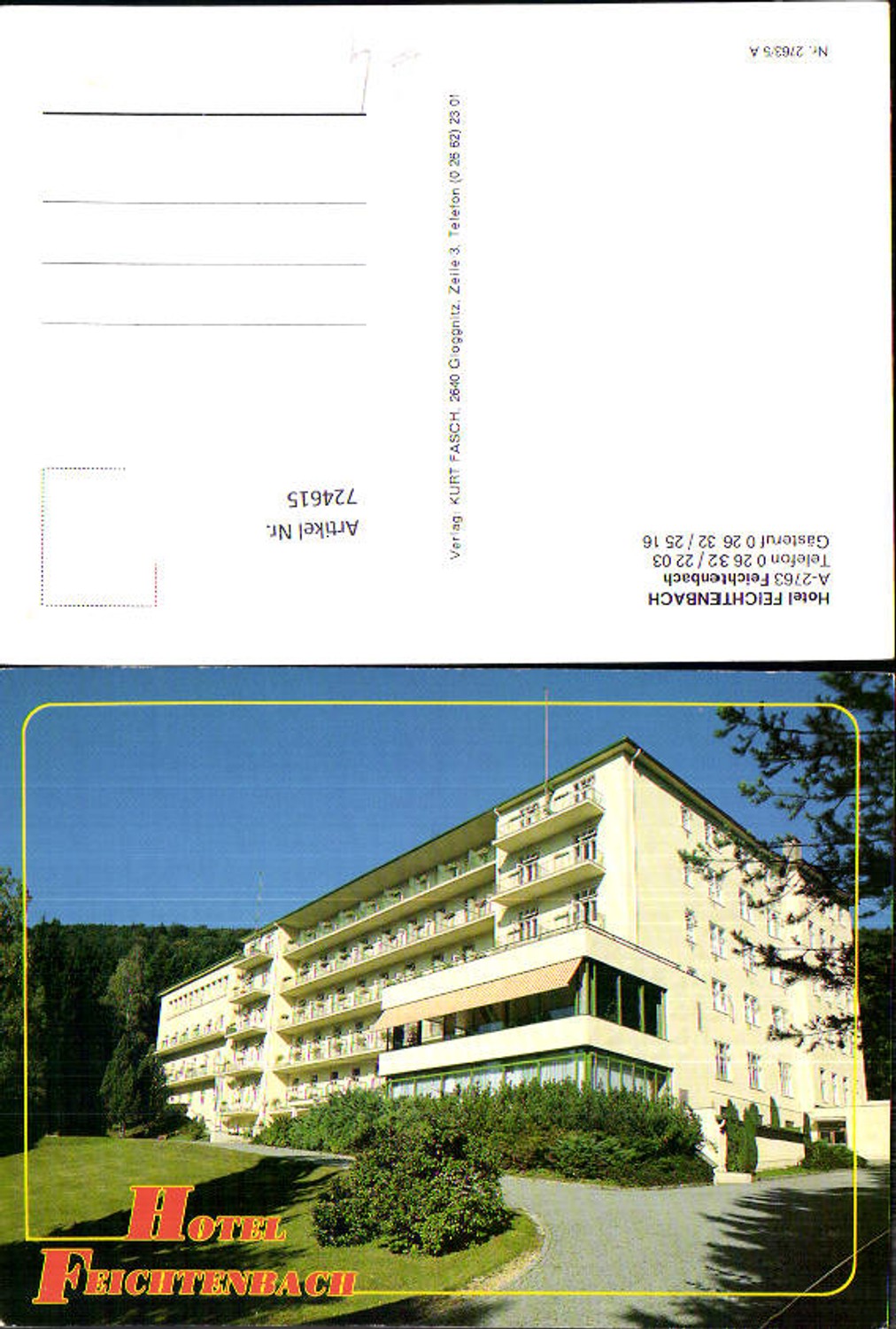 Alte Ansichtskarte – Old Postcard