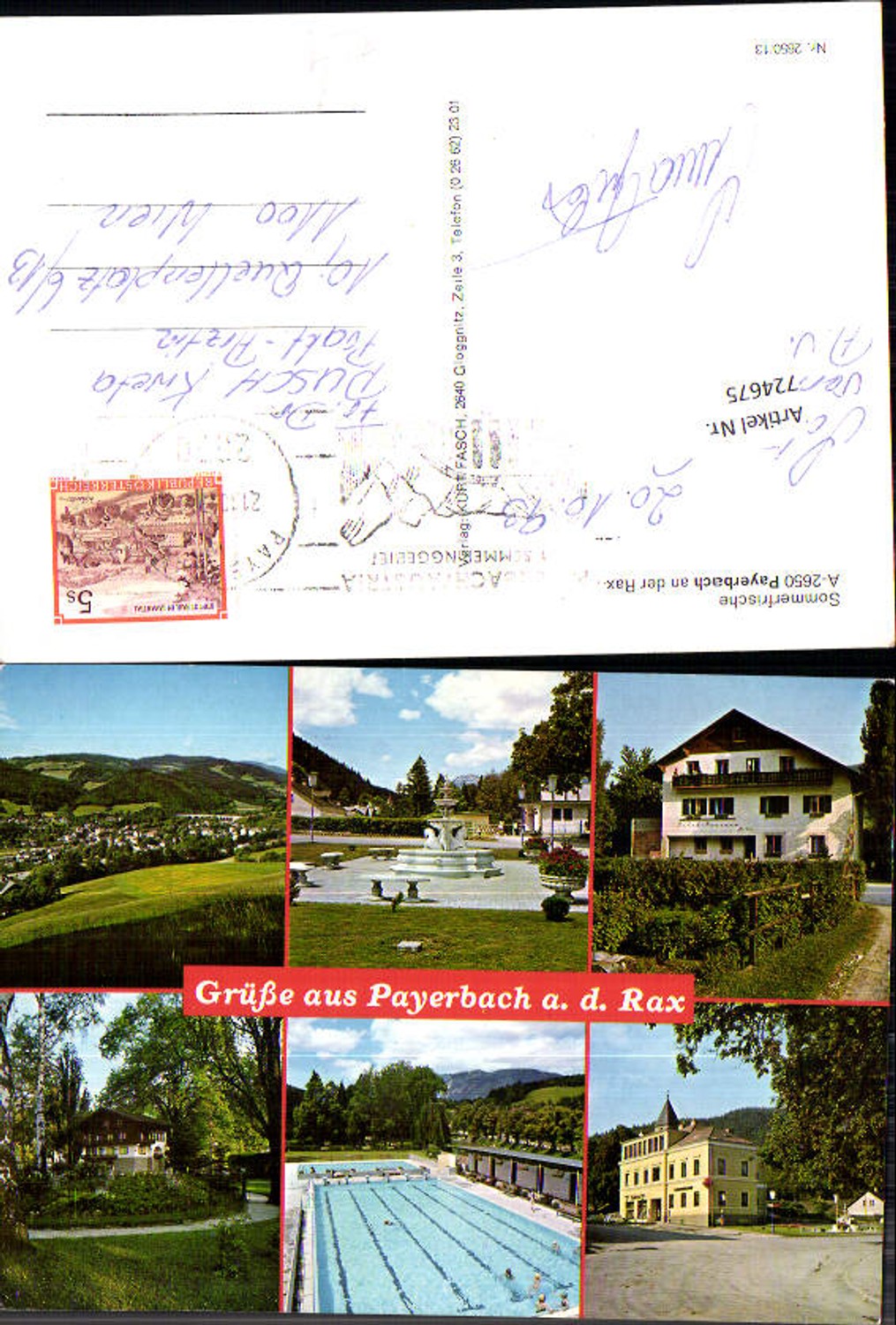 Alte Ansichtskarte – Old Postcard