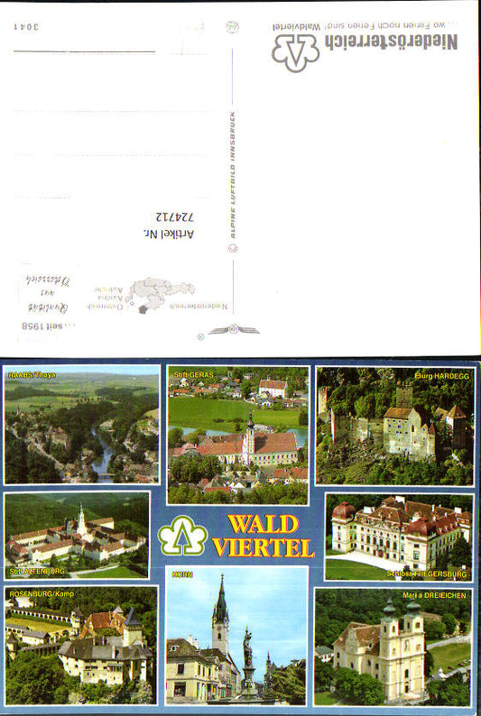 724712 Rosenburg/Kamp Burg Hardegg Geras Raabs Dreieichen Altenburg Bez. Horn