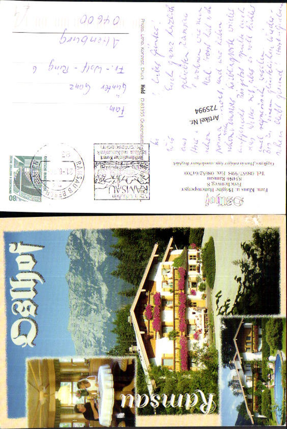 Alte Ansichtskarte – Old Postcard