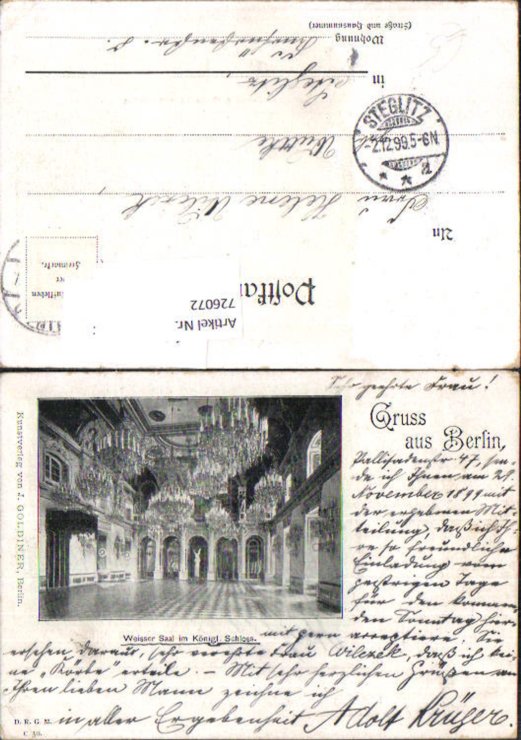 Alte Ansichtskarte – Old Postcard