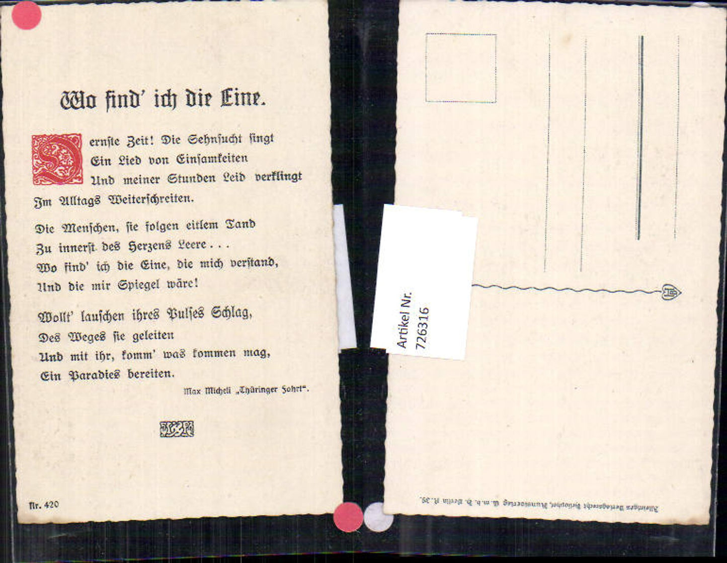 Alte Ansichtskarte – Old Postcard
