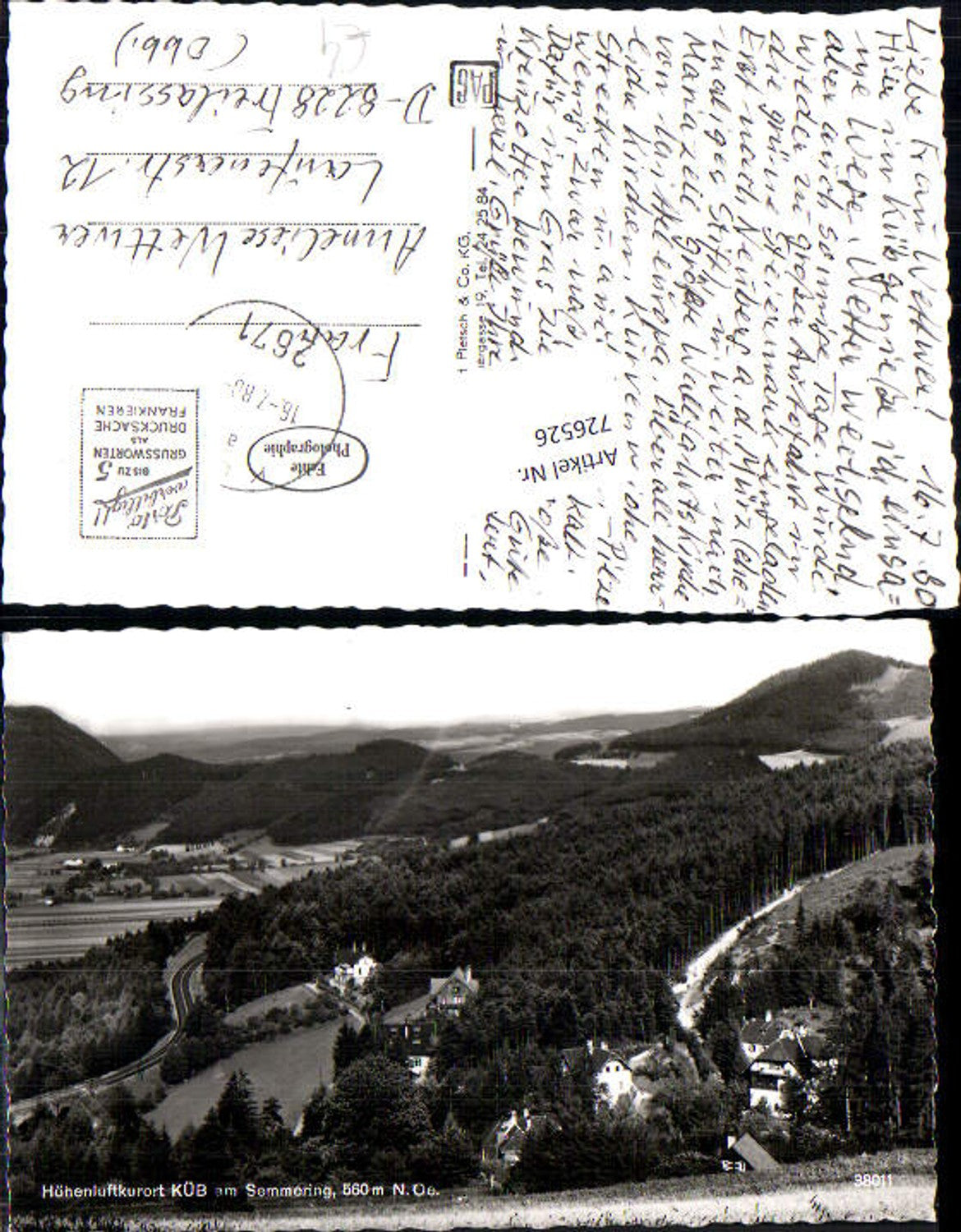 Alte Ansichtskarte – Old Postcard