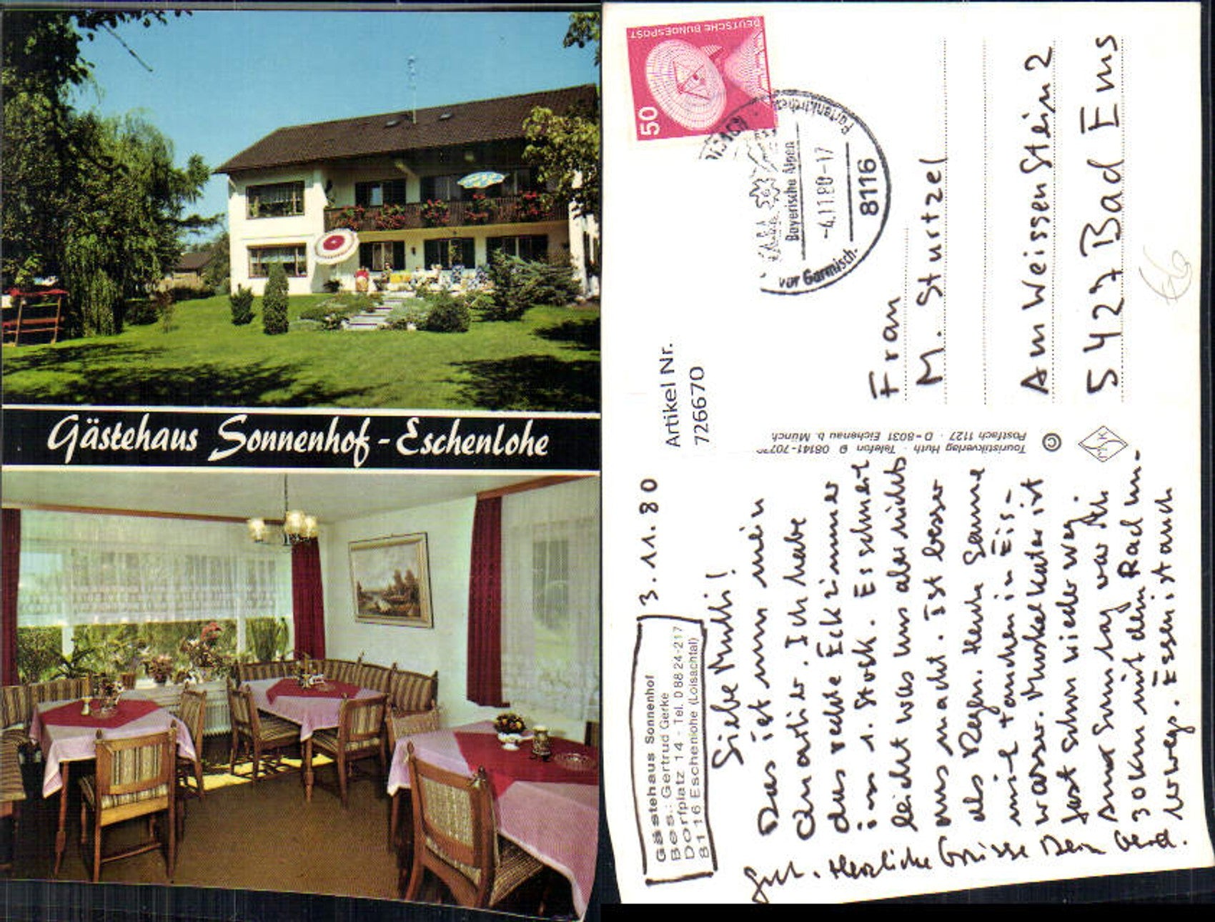 Alte Ansichtskarte – Old Postcard