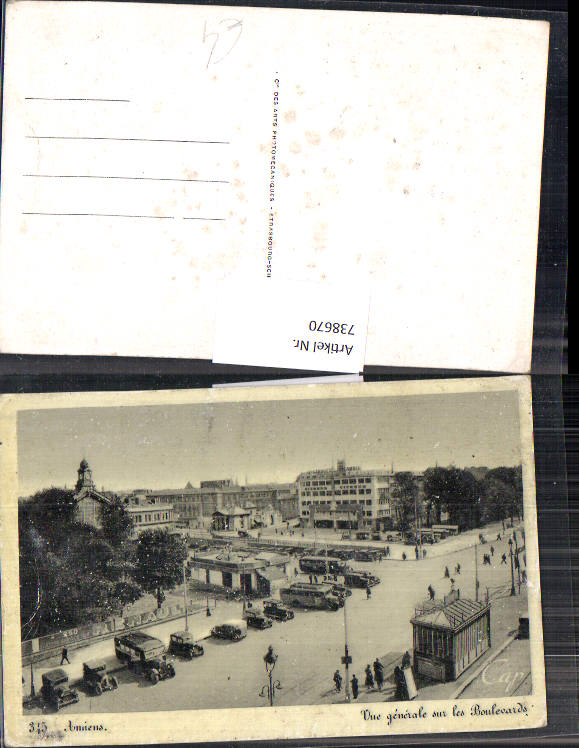 738670 Amiens Vue generale sur les Boulevards Bus Automobile France