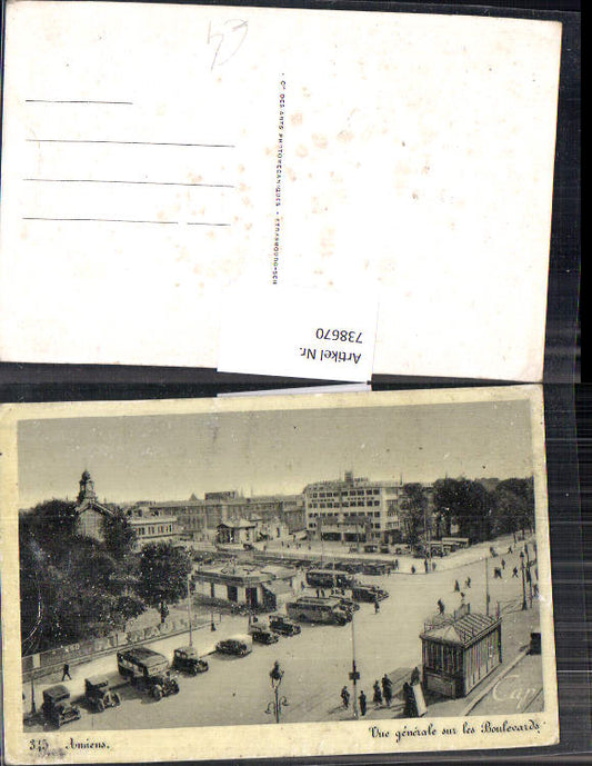738670 Amiens Vue generale sur les Boulevards Bus Automobile France