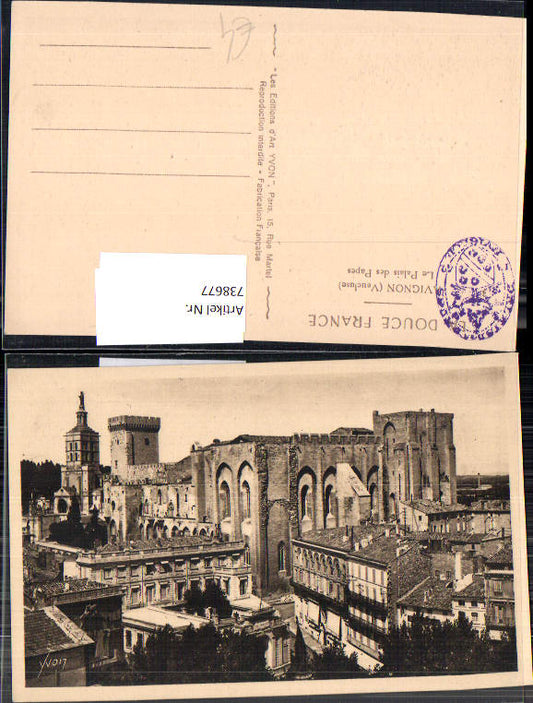 738677 Avignon Vaucluse Le Palais des Papes France