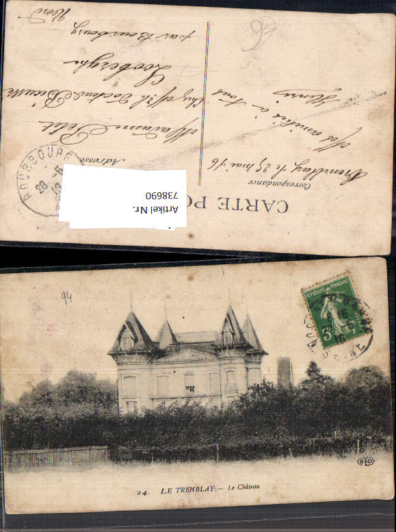738690 Le Tremblay Le Chateau Schloss France