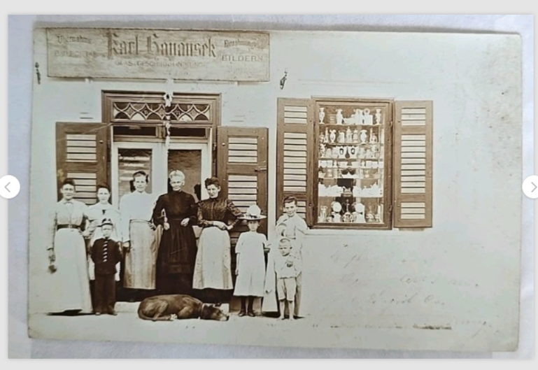 tolle Foto-AK Wiener Neudorf b. Mödling Geschirrhandlung Karl Hanausek